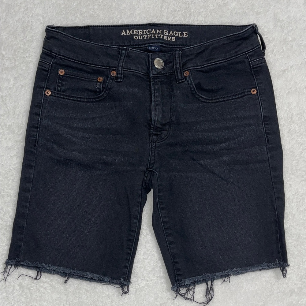 American Eagle Outfitters  Faded Black type Stretch Shorts